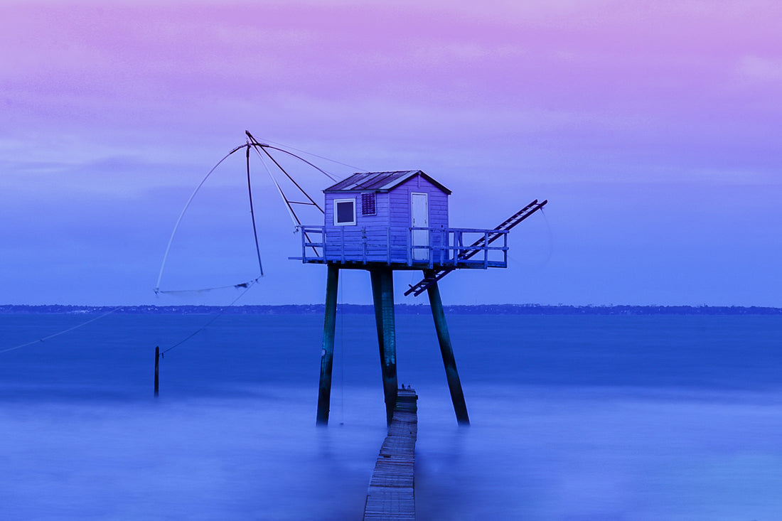 釣り小屋の朝 水野里美